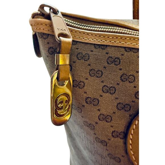 Gucci GG Supreme Monogram Print Canvas Shoulder Bag / Top Handle – Made in Italy - Picture 6 of 11